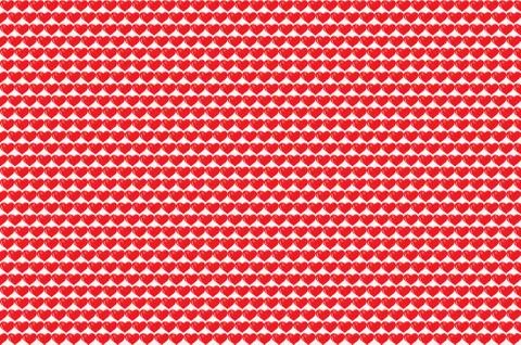 Seamless red heart pattern for valentine background. Stockillustratie
