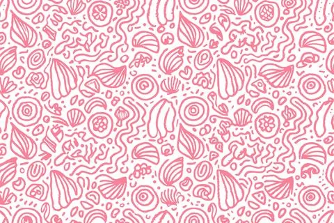 Seamless Red Heart Pattern for Valentines Day Cards and Romantic Decor Stock Illustration