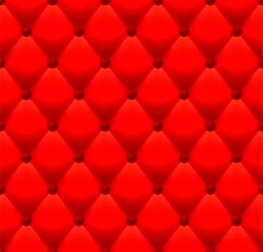 Seamless red leather background with geometric texture. Stock Illustration