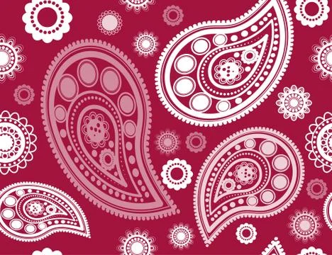 Seamless red pattern Stock Illustration