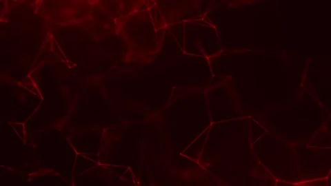 Seamless red polygon network loop with abstract tech connections, digital m.. Stock Footage 339878100