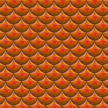 Seamless red river fish scales Stock Illustration