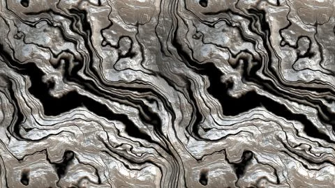 Seamless reflective abstract metal pattern Illustrazione stock