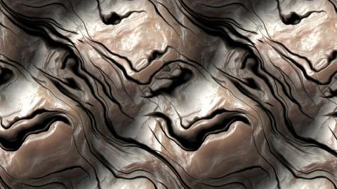 Seamless reflective abstract metal pattern Illustrazione stock