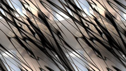 Seamless reflective abstract metal pattern Stock Illustration