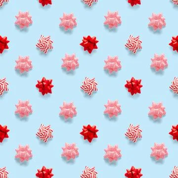 Seamless regular creative Christmas pattern with New Year decorations. xmas M Stock Photos