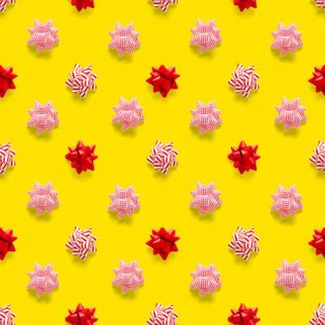 Seamless regular creative Christmas pattern with New Year decorations. xmas M Foto stock