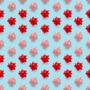 Seamless regular creative Christmas pattern with New Year decorations. xmas M Stock Photos