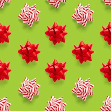 Seamless regular creative Christmas pattern with New Year decorations. xmas M Foto stock