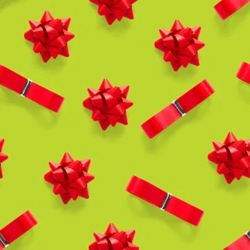 Seamless regular creative Christmas pattern with New Year decorations. xmas M Stock Photos