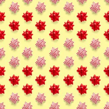 Seamless regular creative Christmas pattern with New Year decorations. xmas M Foto stock