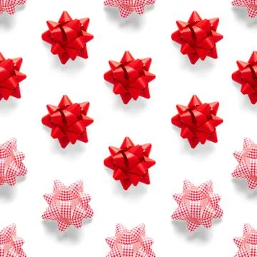 Seamless regular creative Christmas pattern with New Year decorations. xmas M Stock Photos
