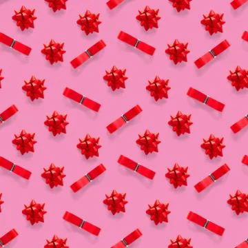 Seamless regular creative Christmas pattern with New Year decorations. xmas M Stock Photos