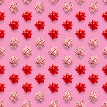 Seamless regular creative Christmas pattern with New Year decorations. xmas M Foto stock