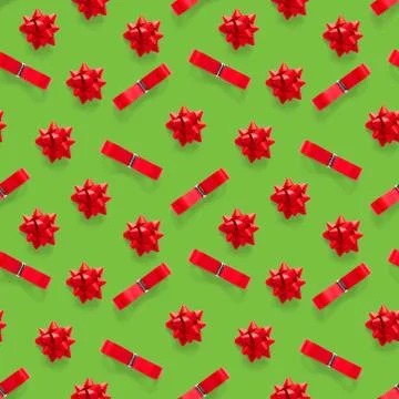 Seamless regular creative Christmas pattern with New Year decorations. xmas M Foto stock