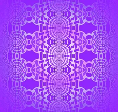 Seamless regular ellipses ornaments purple silver gray blurred Stock Illustration