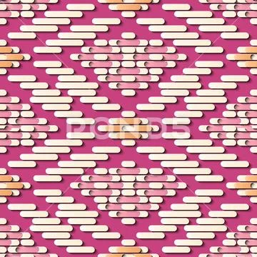 Seamless relief sculpture decoration retro pattern check stitch geometry cros Stock Illustration