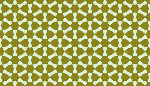 Seamless repeat pattern of brown green shapes Stock Illustration