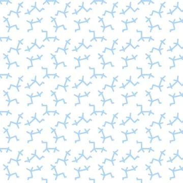 Seamless repeat pattern of hand drawn abstract shapes . Illustrazione stock