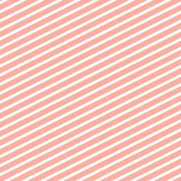 Seamless repeat pattern of pink and white lines at an angle Stock Illustration
