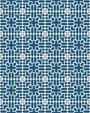 Seamless repeat pattern with red lines and gray elements Stock Illustration