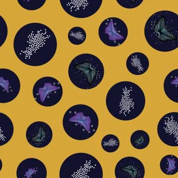 Seamless repeat pattern. Vector illustration. Illustrazione stock