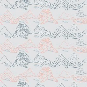 Seamless repeat pattern. Vector illustration. Stock Illustration