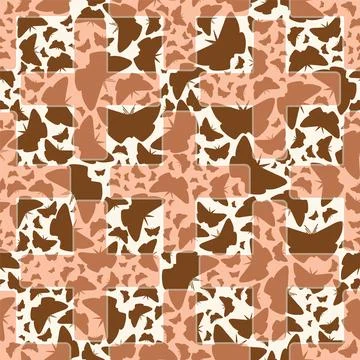 Seamless repeat pattern. Vector illustration. Stock Illustration