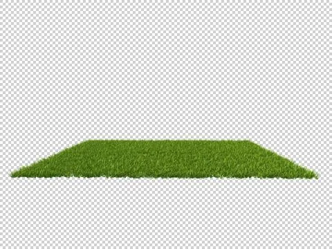 Seamless repeatable 3d rendering of a grass patch for architectural use 002 Stock Illustration