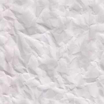 Seamless repeatable Crumpled White textured art paper texture Stock-Fotos