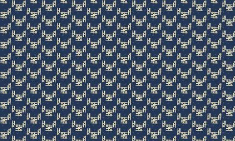Seamless repeatable geometric pattern complex shapes with the texture of mashed Stock Illustration