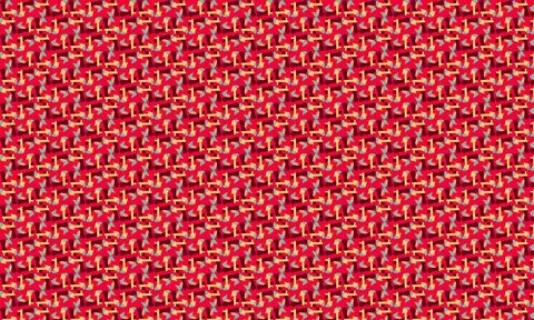 Seamless repeatable geometric pattern complex shapes with the texture of mashed Stock Illustration