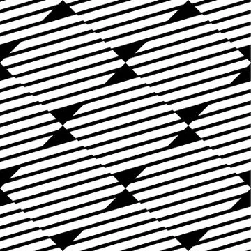 Seamless, repeatable geometric pattern with diagonal lines. Monochrome textur Stock Illustration