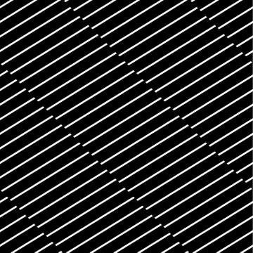Seamless, repeatable geometric pattern with diagonal lines. Monochrome textur Stock Illustration