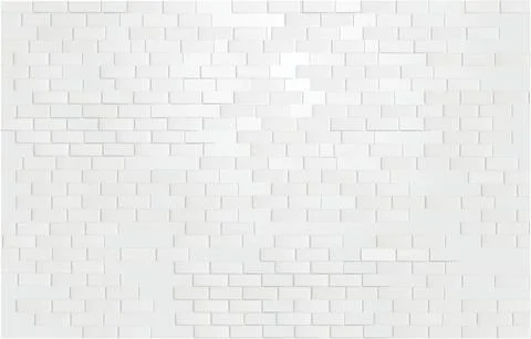 Seamless repeatable minimal white painted brick wall pattern background. Stock Illustration