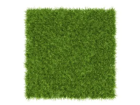 Seamless repeatable pattern 3d rendering of a grass patch for architectural o Stock Illustration