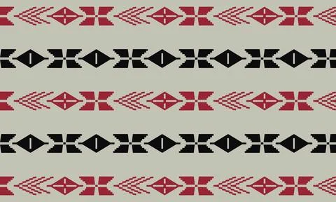 Seamless repeated pattern vector design hand draw vector art Stock Illustration