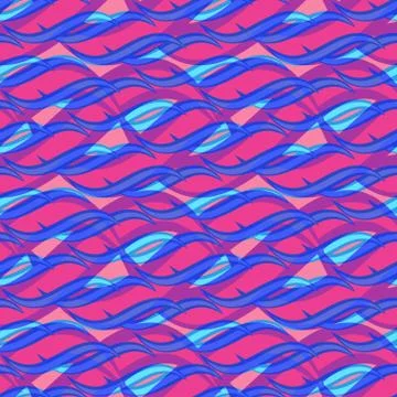 Seamless repeating abstract background of abstract waves. イラスト素材