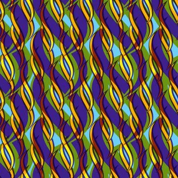 Seamless repeating abstract background of abstract waves. Stockillustratie