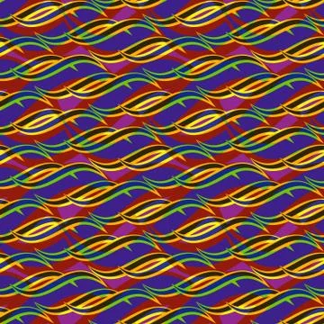 Seamless repeating abstract background of abstract waves. Stock Illustration