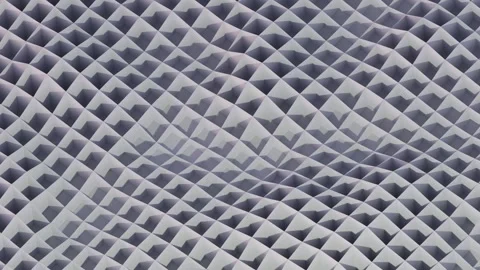 A seamless, repeating abstract tessellation featuring deep waves and geometric d Stock Footage 340237700