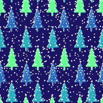Seamless repeating background imitating snowfall Stock Illustration
