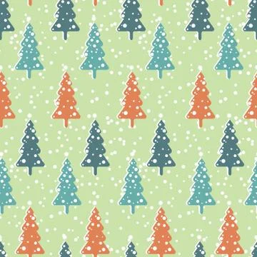Seamless repeating background imitating snowfall Stock Illustration