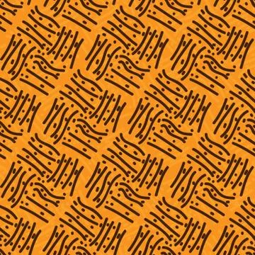 Seamless repeating background of lines and dots. Stock Illustration