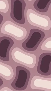 A seamless repeating composition of irregular rounded forms in mauve, dusty.. Stock Illustration