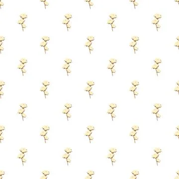 Seamless repeating floral bud abstract pastel pattern Stock Illustration