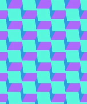 Seamless repeating isometric background Stock Illustration