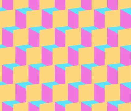 Seamless repeating isometric background Illustrazione stock