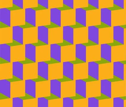 Seamless repeating isometric background Stock Illustration