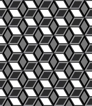 Seamless repeating isometric pattern of cubes Stock Illustration